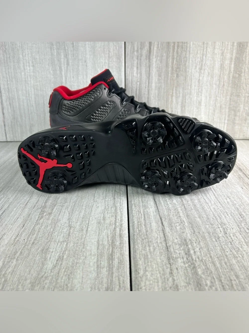 NEW Air Jordan 9 Retro Low Charcoal Golf Cleats Sneaker fj5934-002 Mens Size 9.5